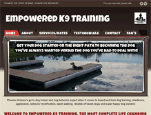 Tablet Screenshot of empoweredk9.com